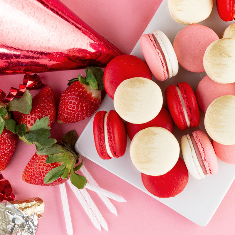 order macarons online in strawberry flavours